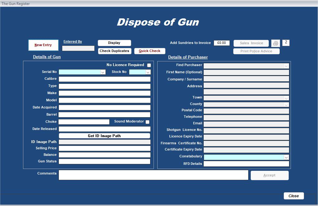 The Disposal Screen
